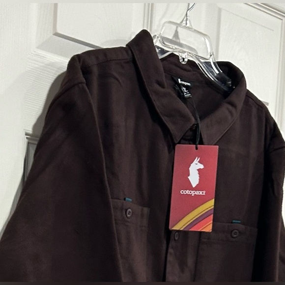 Cotopaxi Men's XL Mero Organic Cotton Flannel Shirt Coffee Rust NWT Heavyweight - Picture 8 of 12